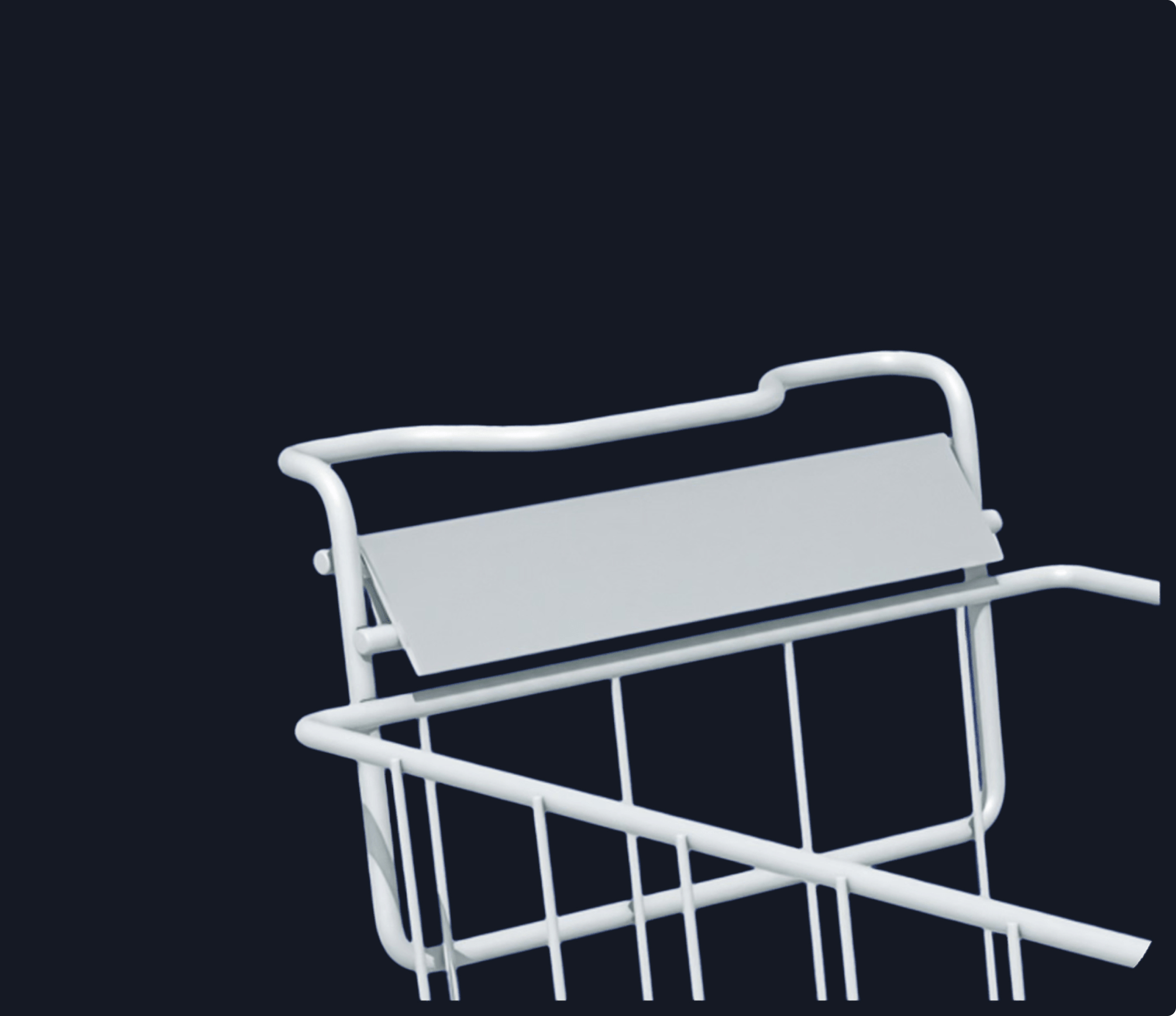 Удобное размещение ценникодержателей на корзине